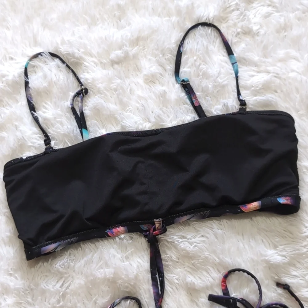 Blackmilk Galaxy Paper Universe Roped In Strappy Space Bandeau Bikini Top Large